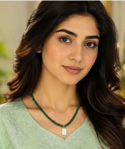 Natural Green Tourmaline Necklace – 45 cm