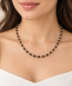 Unisex Handmade Blue Spinel Necklace – 45 cm
