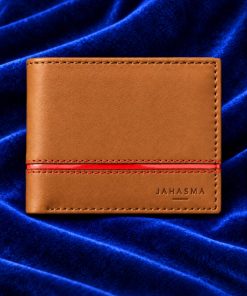Elegant Brown Wallet with Soft Velvet Interior