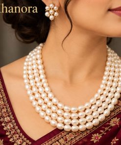 Elegant Four-Strand Freshwater Pearl Necklace
